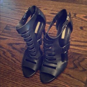 Black strapy stilettos